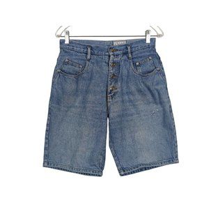 The Beverly Hills Denim Co. Vintage High Rise Button Fly women denim short 11/12